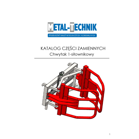 Katalog części zamiennych - Chwytak bel 1 siłownik ST